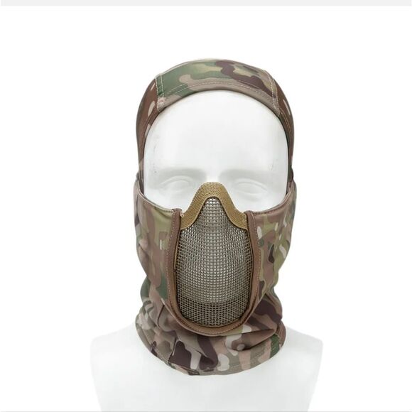 Balaclava Airsoft Mesh Mask Full Face Protection Hood for Cs War Game Hunting US - Picture 1 of 6